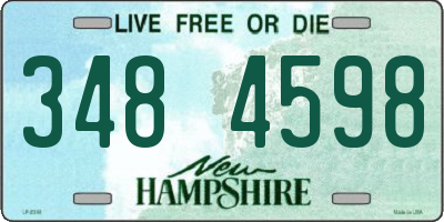 NH license plate 3484598