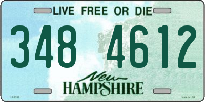 NH license plate 3484612