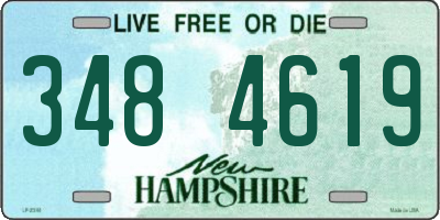 NH license plate 3484619