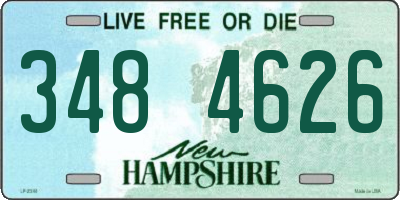 NH license plate 3484626