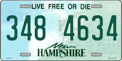 NH license plate 3484634