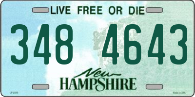 NH license plate 3484643