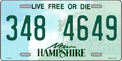 NH license plate 3484649