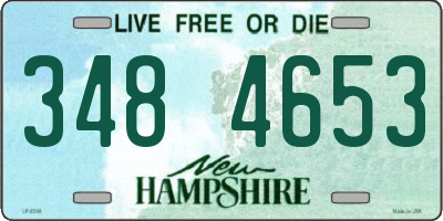NH license plate 3484653