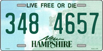 NH license plate 3484657