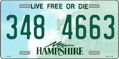 NH license plate 3484663