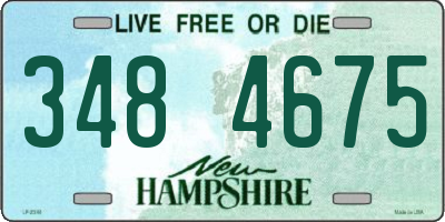 NH license plate 3484675