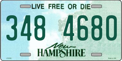 NH license plate 3484680