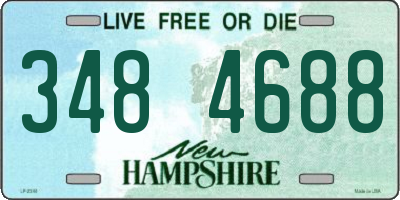 NH license plate 3484688