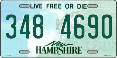 NH license plate 3484690
