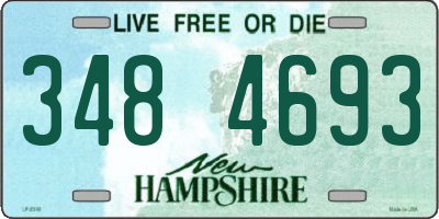 NH license plate 3484693