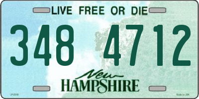 NH license plate 3484712
