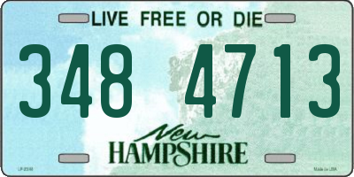 NH license plate 3484713