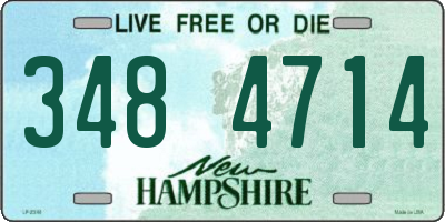 NH license plate 3484714