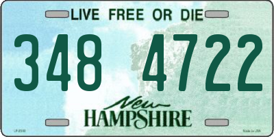 NH license plate 3484722