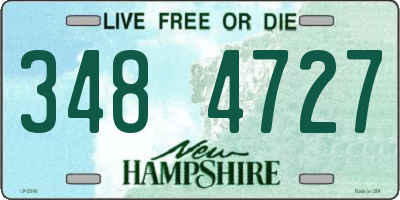 NH license plate 3484727