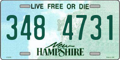 NH license plate 3484731