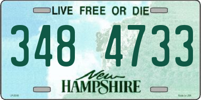NH license plate 3484733