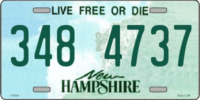 NH license plate 3484737