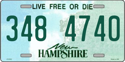 NH license plate 3484740
