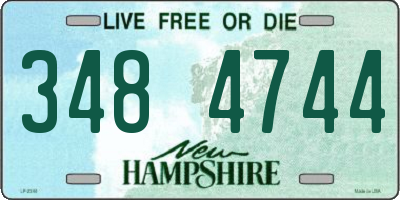NH license plate 3484744