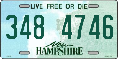 NH license plate 3484746