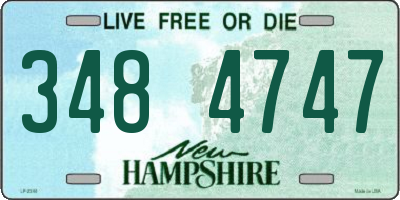 NH license plate 3484747