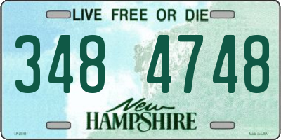 NH license plate 3484748