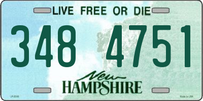 NH license plate 3484751