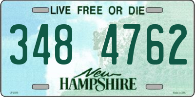 NH license plate 3484762