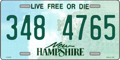 NH license plate 3484765