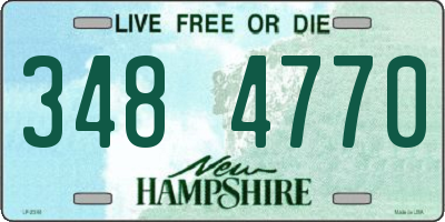NH license plate 3484770