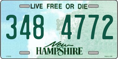 NH license plate 3484772