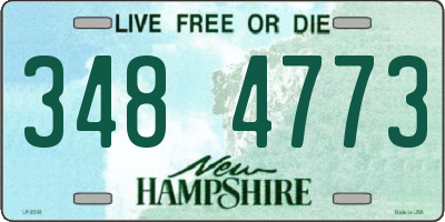 NH license plate 3484773