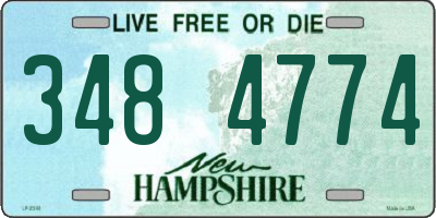 NH license plate 3484774