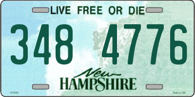 NH license plate 3484776