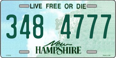 NH license plate 3484777