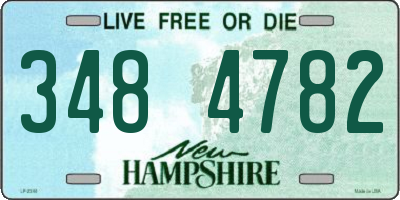 NH license plate 3484782