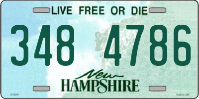 NH license plate 3484786