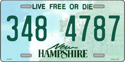 NH license plate 3484787