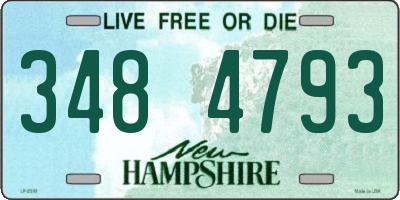 NH license plate 3484793
