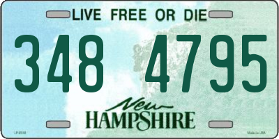 NH license plate 3484795
