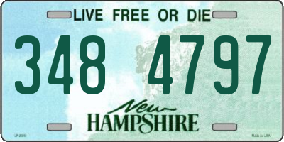 NH license plate 3484797