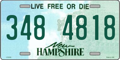NH license plate 3484818