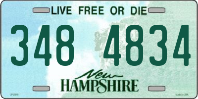 NH license plate 3484834