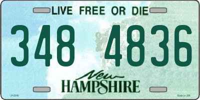 NH license plate 3484836