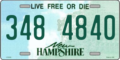 NH license plate 3484840