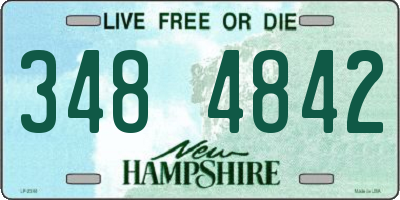 NH license plate 3484842