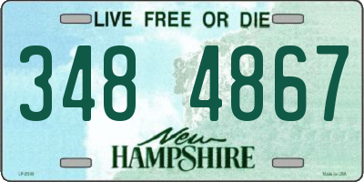 NH license plate 3484867