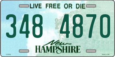 NH license plate 3484870